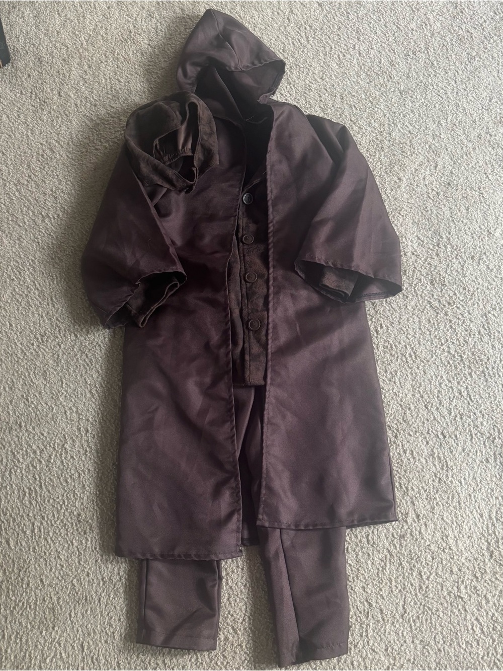 Youth Harry Potter Hagrid Halloween Costume Jacket Cloak Pants Hat Cosplay
